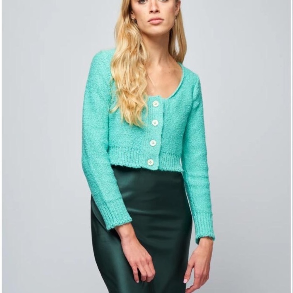 Rachel Comey Toledo Cardigan Aqua Size S